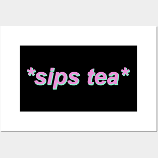 Sips Tea - Kermit The Frog Posters and Art